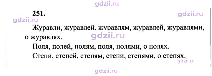 Скан решения номера 251