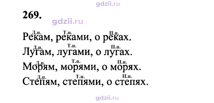 Скан решения номера 269