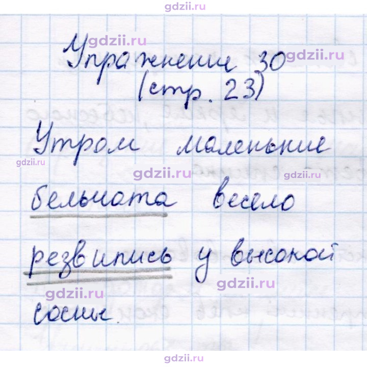 Скан решения номера 30