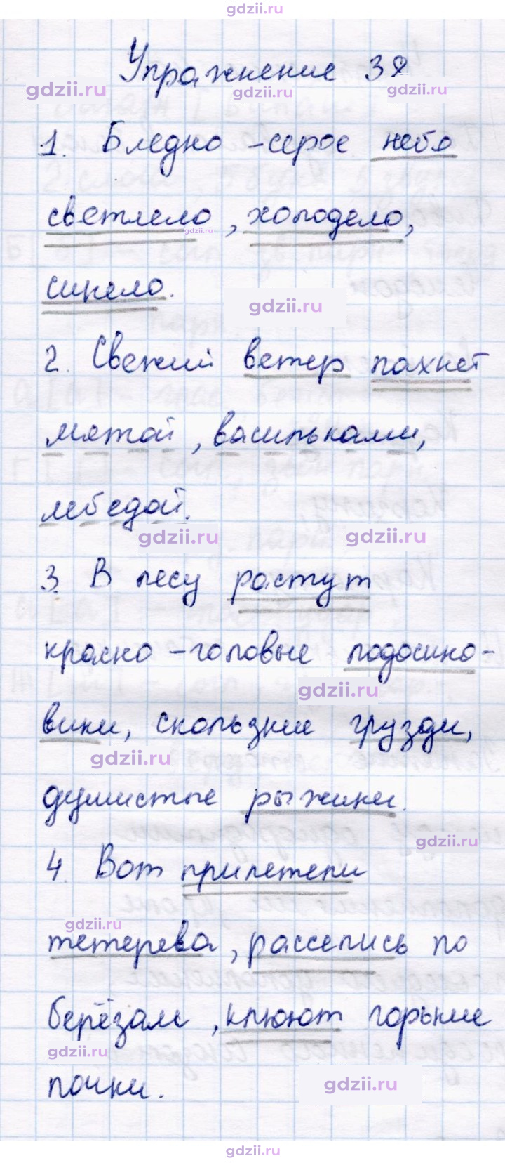 Скан решения номера 38