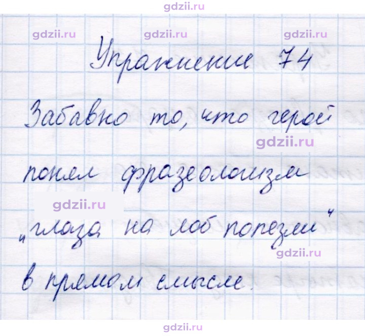 Скан решения номера 74