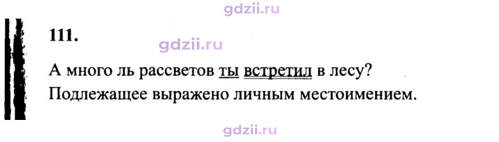 Скан решения номера 111