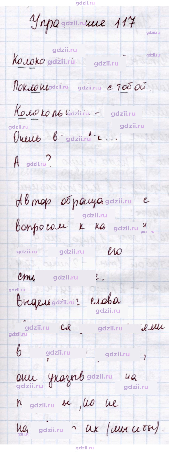 Скан решения номера 117