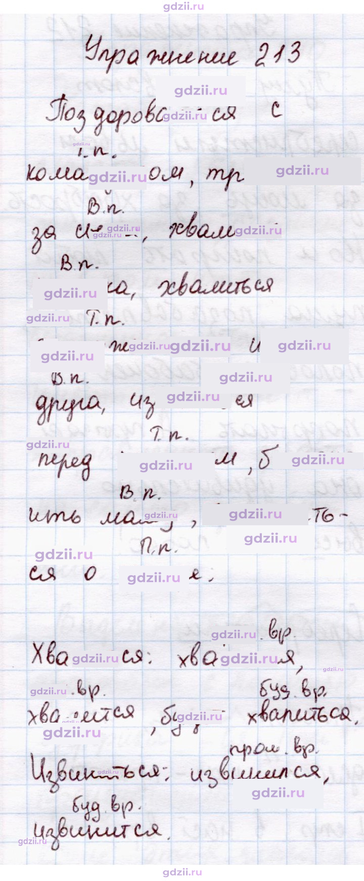Скан решения номера 213