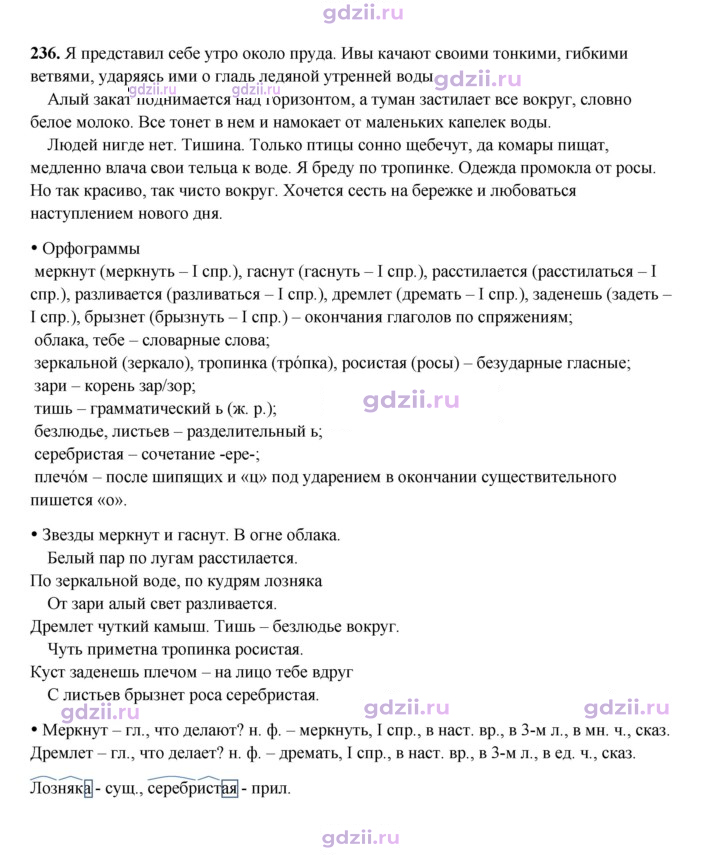 Скан решения номера 236