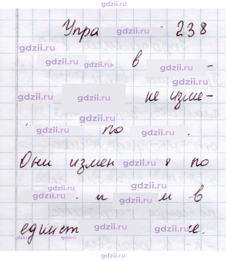 Скан решения номера 238