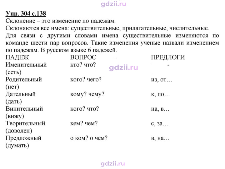 Скан решения номера 304