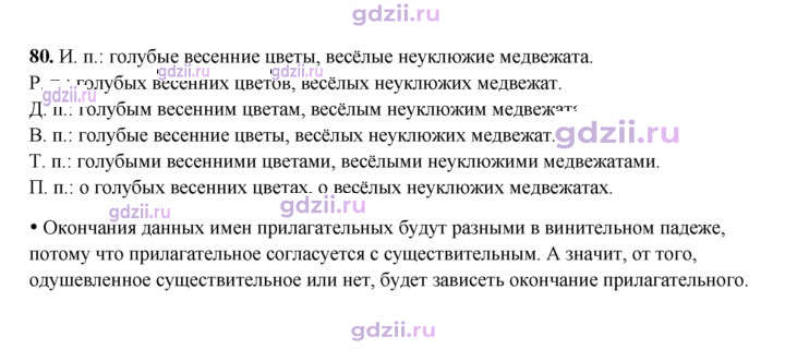 Скан решения номера 80