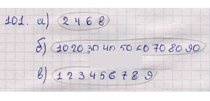 Скан решения номера 101