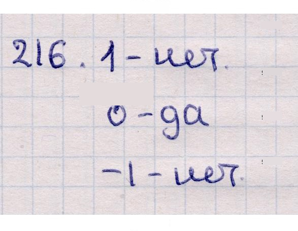 Скан решения номера 216