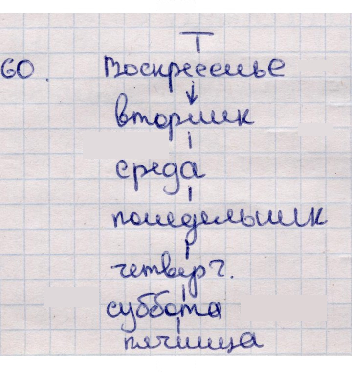 Скан решения номера 60