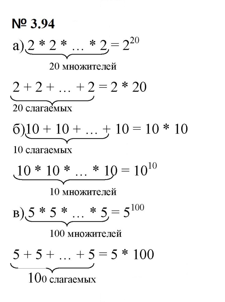 Скан решения номера 3.94 (252)