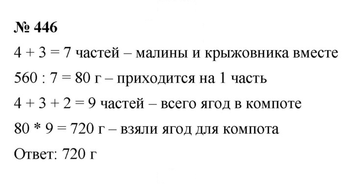 Скан решения номера 6.28 (446)