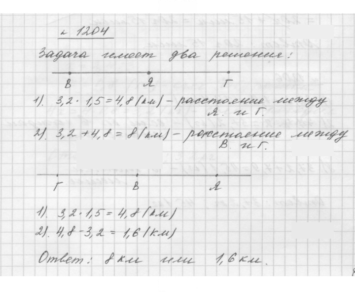 Скан решения номера 1204