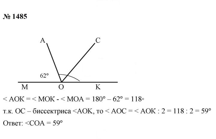 Скан решения номера 1485