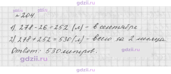 Скан решения номера 204