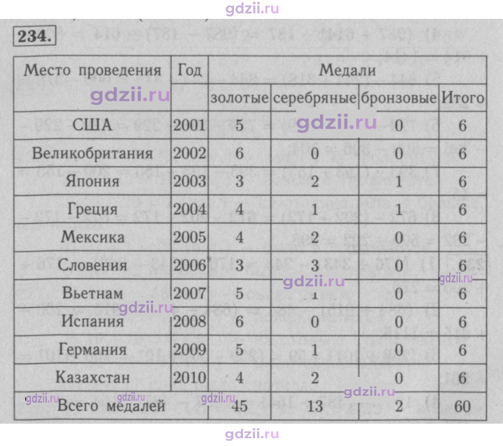 Скан решения номера 234