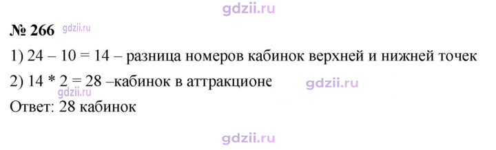 Скан решения номера 266