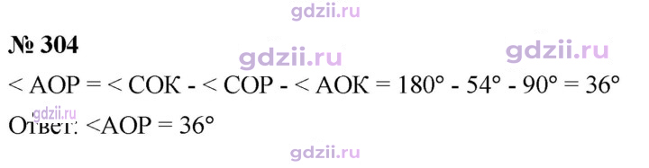 Скан решения номера 304