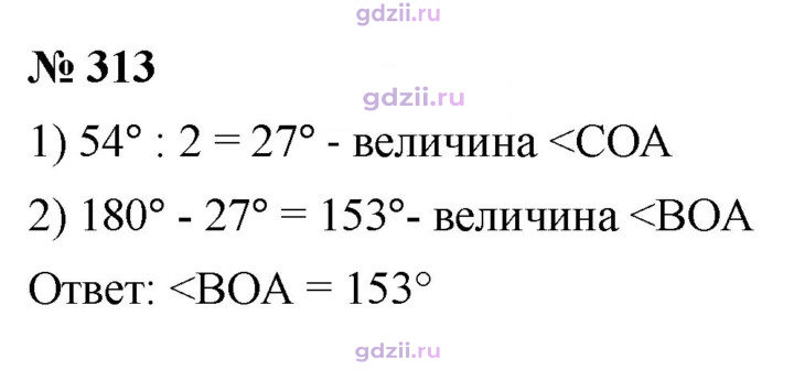 Скан решения номера 313