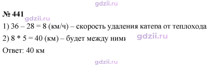 Скан решения номера 441