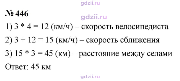 Скан решения номера 446