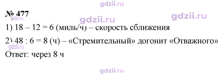 Скан решения номера 477
