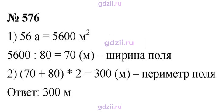 Скан решения номера 576