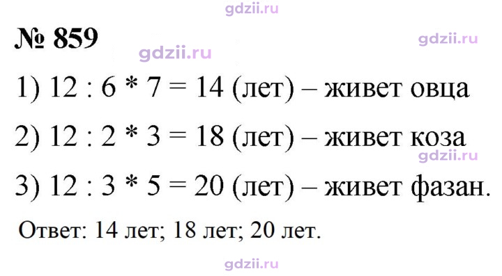 Скан решения номера 859