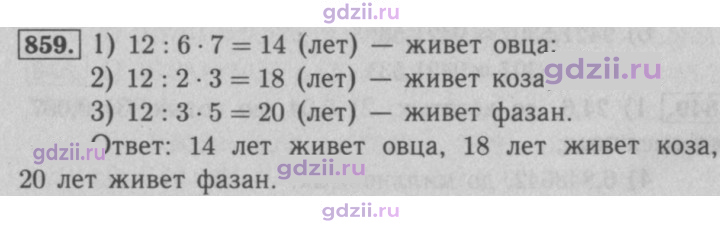 Скан решения номера 859