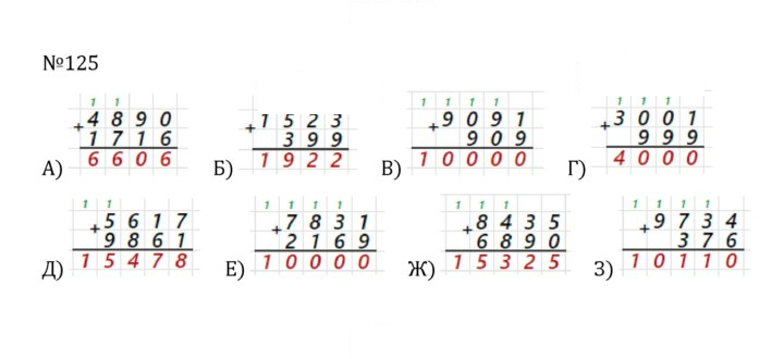 Скан решения номера 1.125 (125)