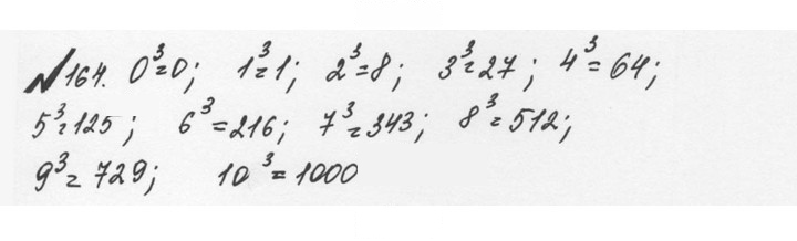 Скан решения номера 1.164 (164)