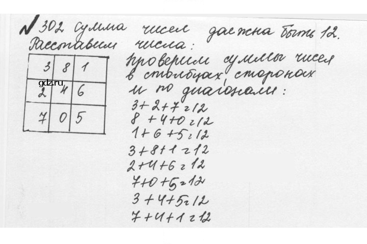 Скан решения номера 1.302 (302)