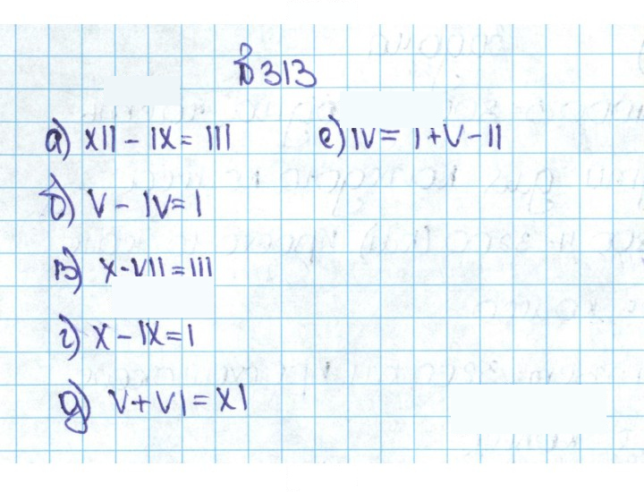 Скан решения номера 1.313 (313)