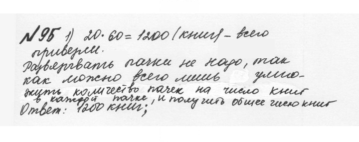 Скан решения номера 1.95 (95)
