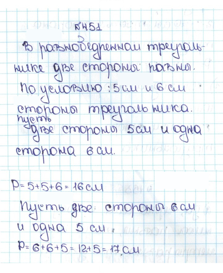 Скан решения номера 2.113 (451)