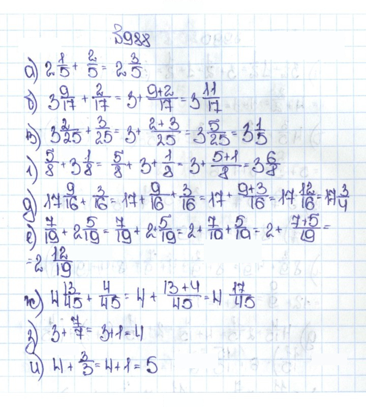 Скан решения номера 4.261 (988)