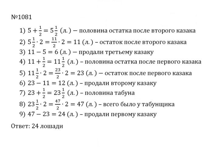 Скан решения номера 4.354 (1081)