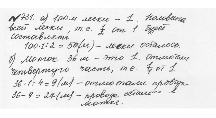 Скан решения номера 4.4 (731)