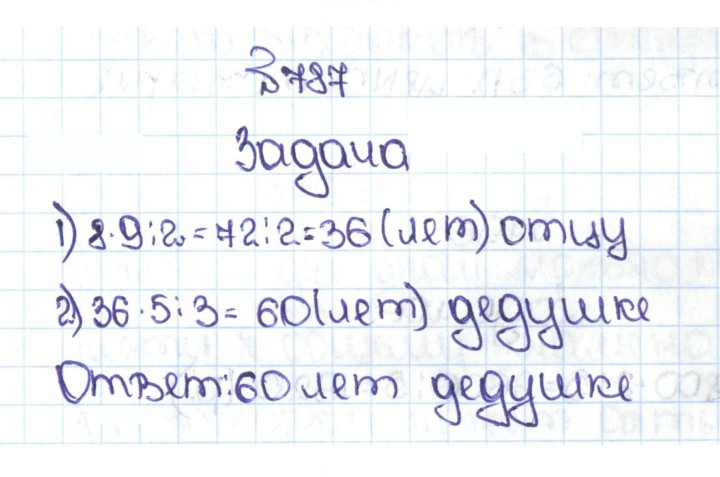 Скан решения номера 4.60 (787)