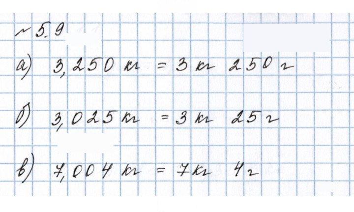 Скан решения номера 5.9
