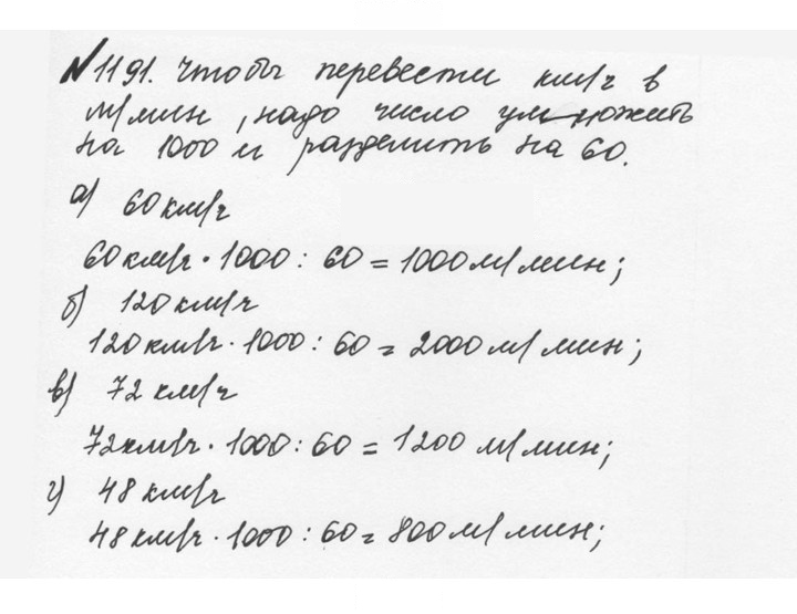 Скан решения номера 98 (1191)