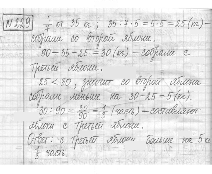 Скан решения номера 229