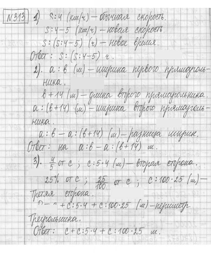 Скан решения номера 313