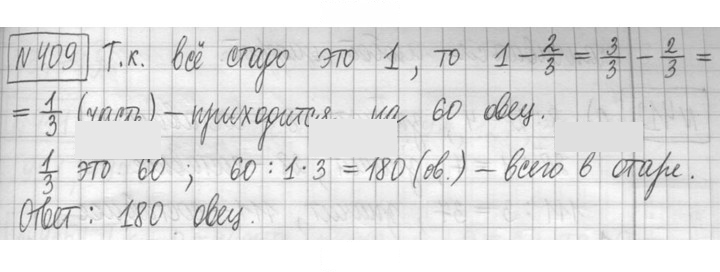 Скан решения номера 409