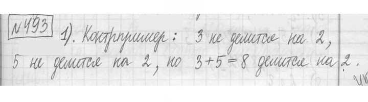 Скан решения номера 493