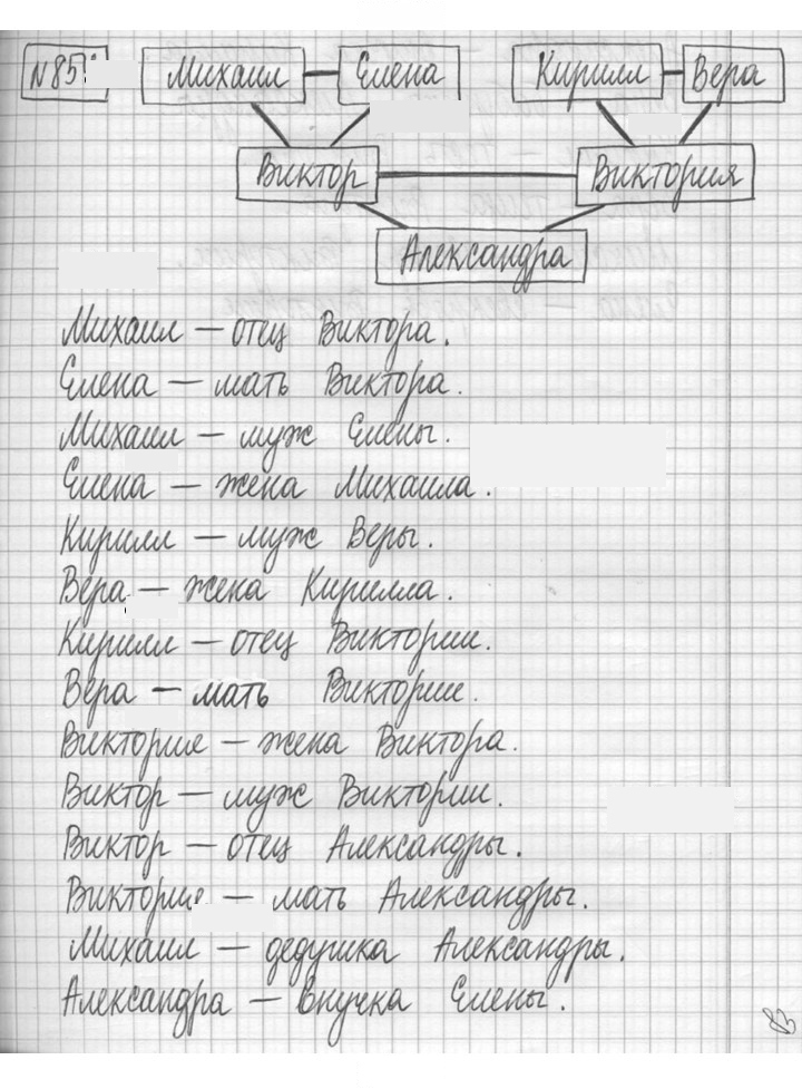 Скан решения номера 854