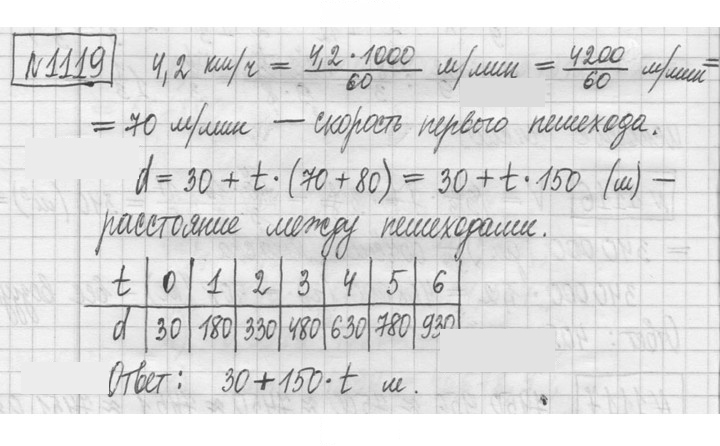 Скан решения номера 1119