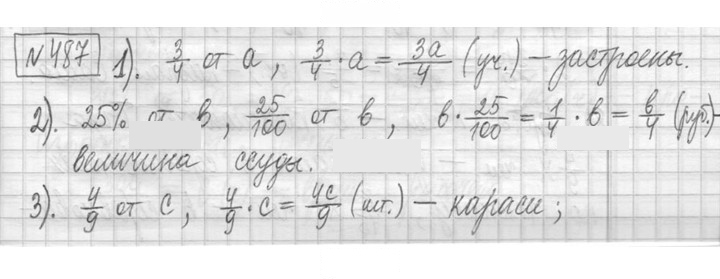 Скан решения номера 487