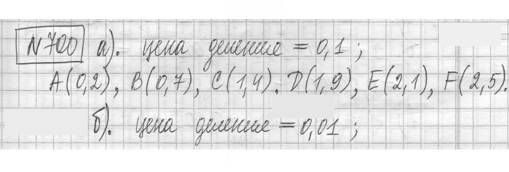 Скан решения номера 700